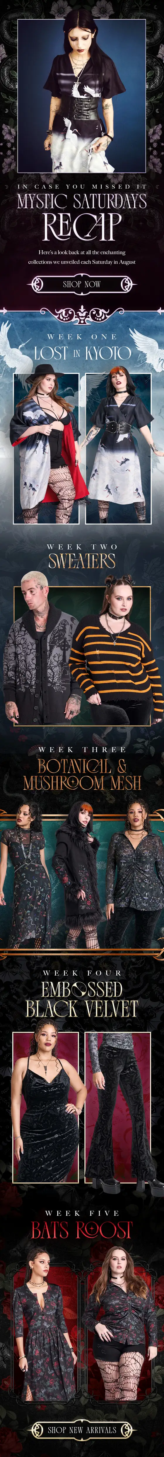 Midnight Hour Mystic Saturdays email: Mystic Saturdays recap