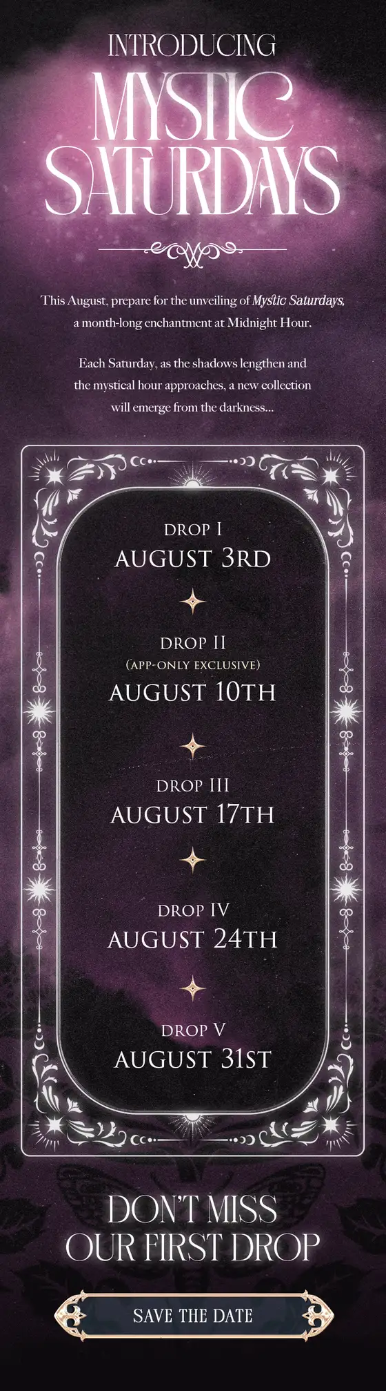 Midnight Hour Mystic Saturdays email: Introducing Mystic Saturdays